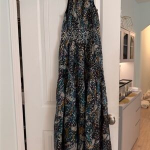 Elegant Multicolor Maxi Dress